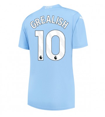 Manchester City Jack Grealish #10 Hemmatröja Kvinnor 2023-24 Kortärmad